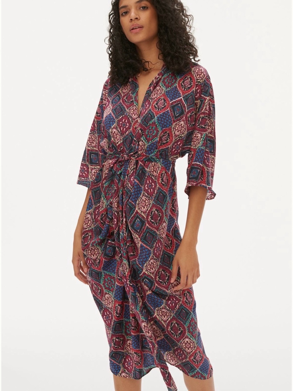 NWT Anthropologie MISKA DRESS Geometric Print